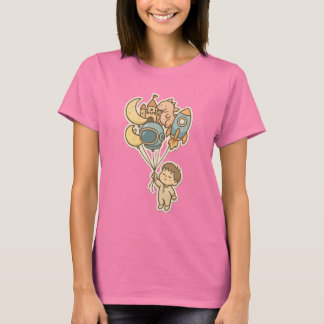 スイートドリームス ファンタジーバルーン – かわいい子供たちのイラスト Tシャツ
