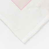 スイートドリームズテディベアプリント | ベビーガール子供部屋 フリースブランケット (角)