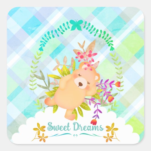 スイートドリームズベアベビー スクエアシール (正面)