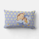 スイートドリームズモンキー装飾用クッションランバー ランバークッション (裏面)