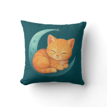スイートドリームズ 月の上の猫 枕
