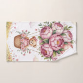 スイートドリームベビーガールシャワーギフト バスタオルセット (ハンドタオル)