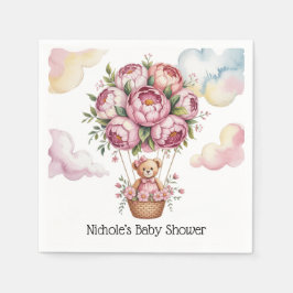 スイートドリームベビーガールシャワー スタンダードカクテルナプキン