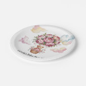 スイートドリームベビーガールシャワー ペーパープレート (アングル)