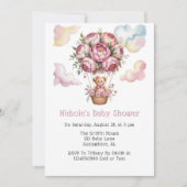 スイートドリームベビーガールシャワー 招待状 (正面)