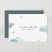 スイートドリームベビーシャワーインサート エンクロージャーカード (正面/裏面)