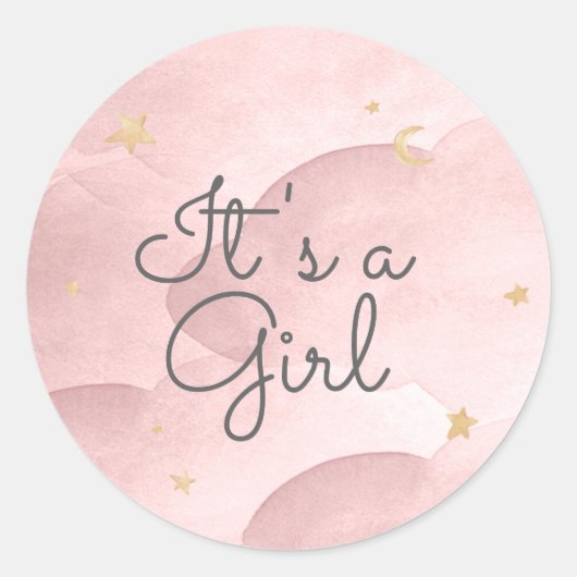 スイートドリームベビーシャワー ラウンドシール (正面)