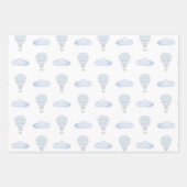 スイートドリームホットエアバルーンベビーカラフルシャワー ラッピングペーパーシート (正面3)