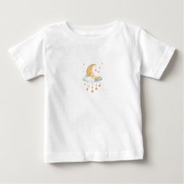 スイートドリームムーン - ベビーシャワーのTシャツデザイン ベビーTシャツ