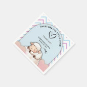 スイートドリームリトルラムカワイイかわいいベビーシャワー スタンダードカクテルナプキン (角)