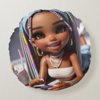 スイートドリーム チビドール ラウンドクッション