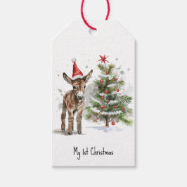 スイートドンキーのファーストクリスマス、カスタム ギフトタグ