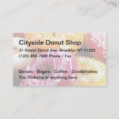スイートドーナツショップビジネスカラフルカード 名刺 (裏面)