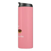 スイートドーナツビーブピンク&チョコレートタンブラー タンブラー (回転右)