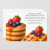 スイートドーナツブランチ | 誕生日お祝い 招待状 (正面/裏面)