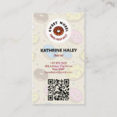 スイートドーナツ事業 | 可愛いバーコード業界 名刺 (正面)