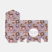 スイートドーナツ女の子ベビーシャワー フェイバーボックス (折り畳みなし)