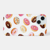 スイートドーナツ柄 iPhone 15ケース (裏面横)