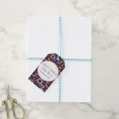 スイートドーナツ紫色の女の子ベビーシャワー ギフトタグ (より糸付き)