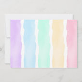 スイートドーナツ誕生日写真 招待状 (裏面)