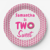 スイートドーナツ2歳2歳の誕生日 ペーパープレート (正面)