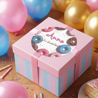 スイートドーナツ 誕生日 ラウンドシール