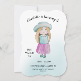 スイートドール水彩手絵を描形 シーズンカード