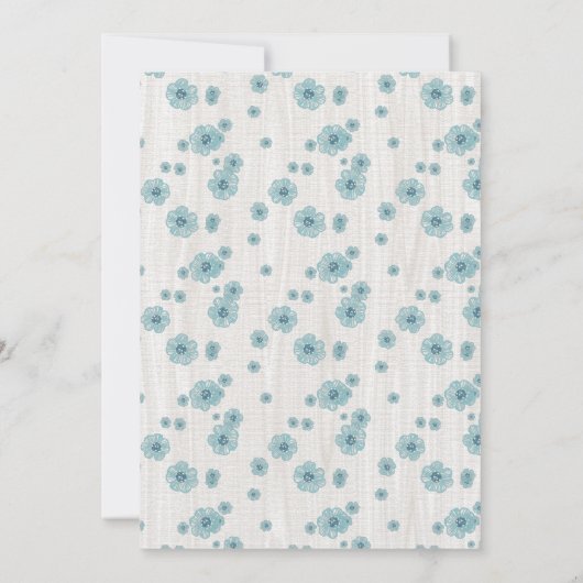 スイートド鹿バースデーパーティ招待状 招待状 (裏面)