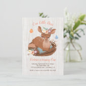 スイートド鹿バースデーパーティ招待状 招待状 (スタンド正面)