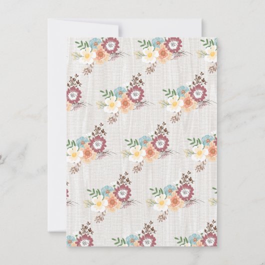 スイートド鹿バースデーパーティ招待状 招待状 (裏面)