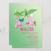 スイートネクタールガーデンパーティの招待状 招待状 (正面/裏面)
