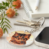 スイートネシー子猫アクリルキーチェーン(両面) キーホルダー (正面右)