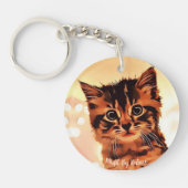 スイートネシー子猫アクリルキーチェーン(両面) キーホルダー (正面)