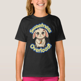 スイートネスオーバーロードうさぎ かわいいキャラクター アニマル Tシャツ