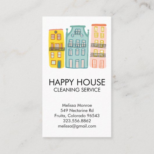 スイートハウスクリーニングホームサービスジャニージョリーメイド 名刺 (正面)