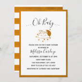 スイートハッピークラウド&ムーンベイビーシャワー招待状 招待状 (正面/裏面)