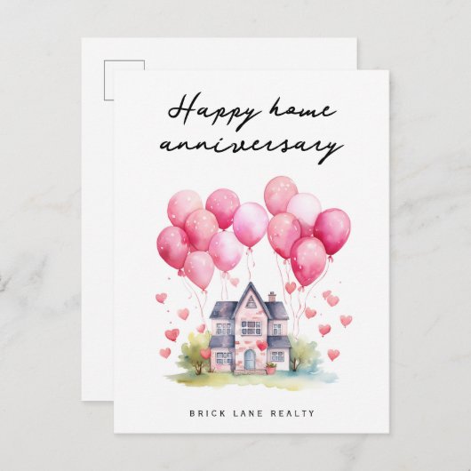スイートハッピーホームアニバーサリーリアルハガキ ポストカード (正面/裏面)
