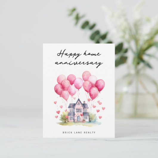 スイートハッピーホームアニバーサリーリアルハガキ ポストカード (スタンド正面)