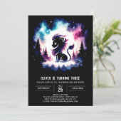 スイートハッピーライオン誕生日 招待状 (スタンド正面)