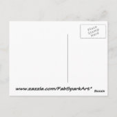 スイートハニカムスケッチオレンジイエローブラウン ポストカード (裏面)