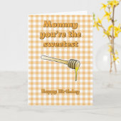 スイートハニーディッパー誕生日カード カード (黄色い花)