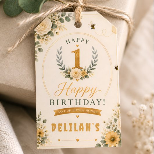 スイートハニービーの誕生日 ギフトタグ