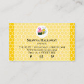 スイートハニービーカップケーキベーカリー 名刺 (裏面)