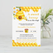 スイートハニービーベビーシャワー招待状 招待状 (スタンド正面)