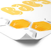 スイートハニービー男女兼用ベビーシャワーへようこそ ポスター (角)