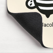 スイートハニービー – かわいい子供部屋ラインアート マウスパッド (コーナー)