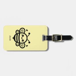 スイートハニービー – かわいい子供部屋ラインアート ラゲッジタグ