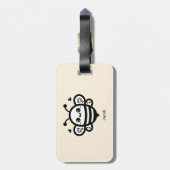 スイートハニービー – かわいい子供部屋ラインアート ラゲッジタグ (裏面縦)