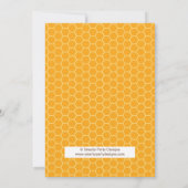 スイートハニーベアーベビーシャワー招待状 招待状 (裏面)