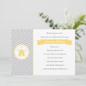 スイートハニーベビーシャワー招待状 招待状 (スタンド正面)